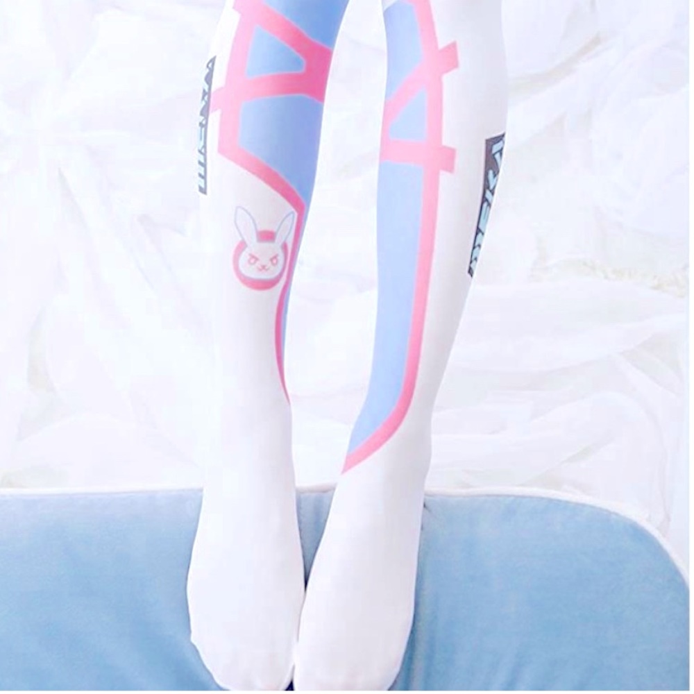 💕 Kawaii Anime Print Thin Over The Knee Socks 💕